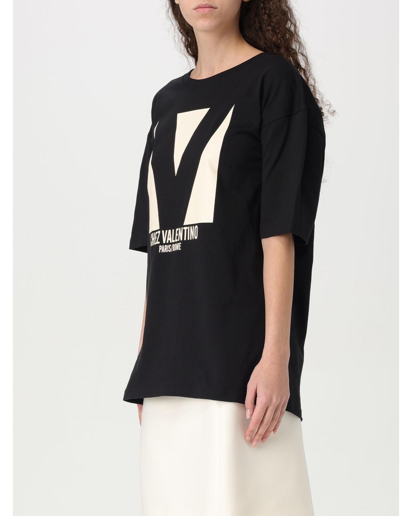 Valentino VGraphic Short Sleeve Tee Wo - Black T-Shirts image 4