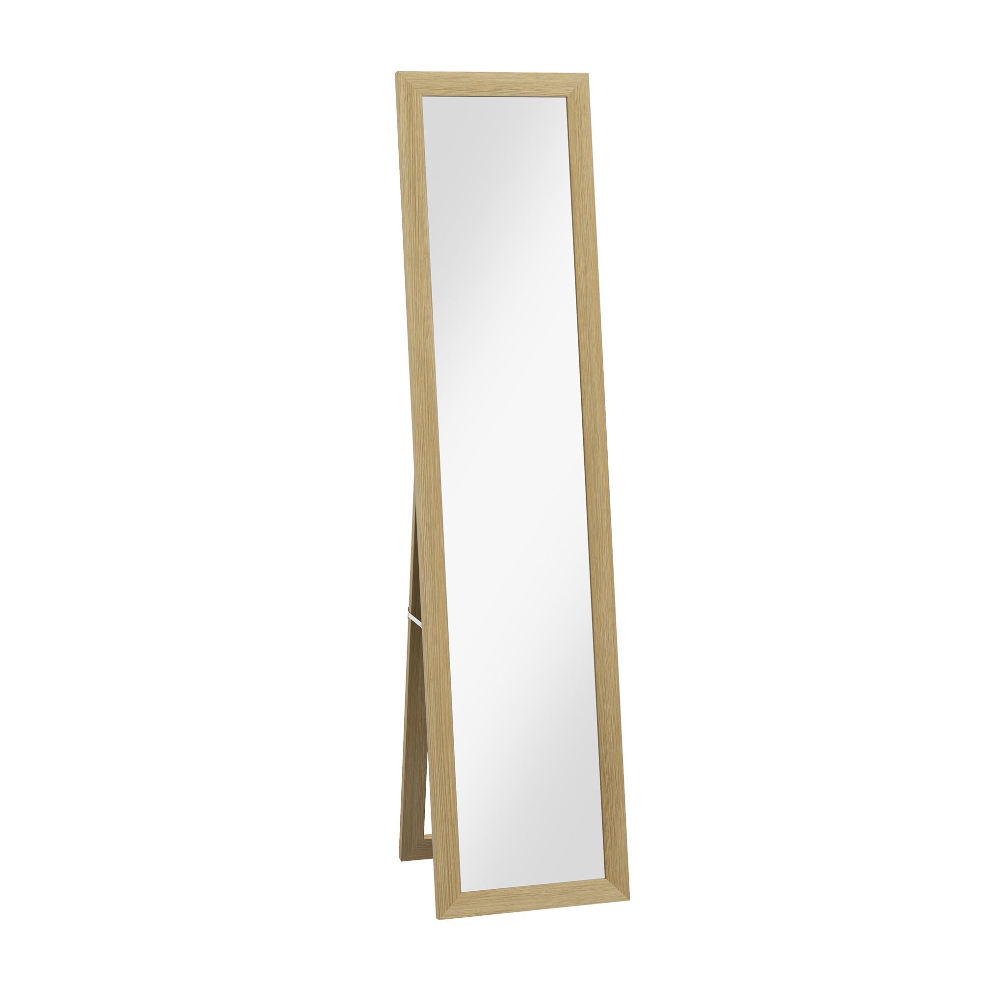 HOMCOM Rustic Full Length Mirror, Hanging and Freestanding Tall Mirror for Bedroom image 2