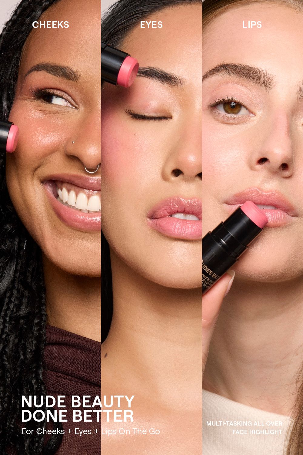 Nudestix Nudies All Over Face Matte Blush Bubba image 3