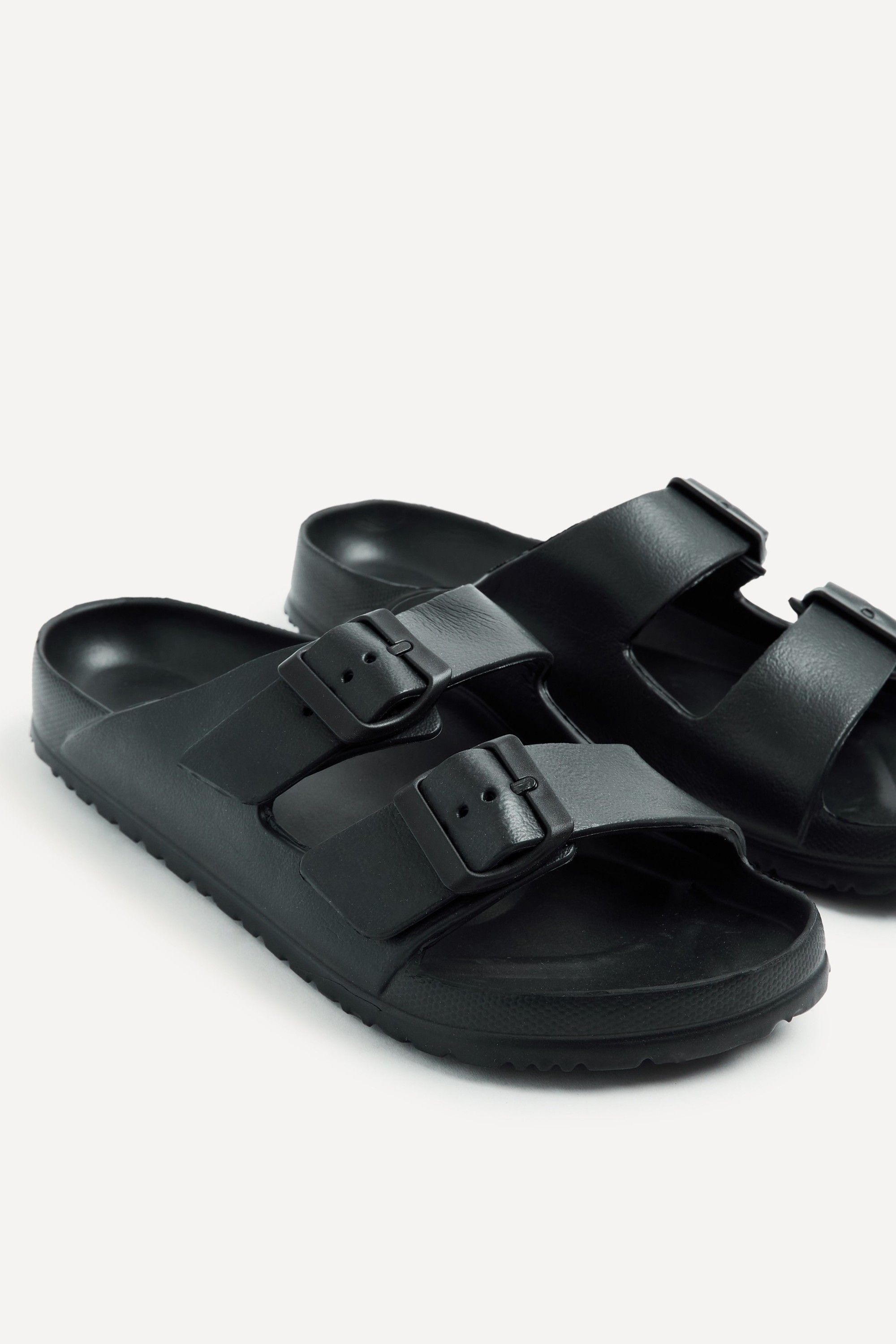 Linzi Candice Black Slip On Slider Sandals image 5