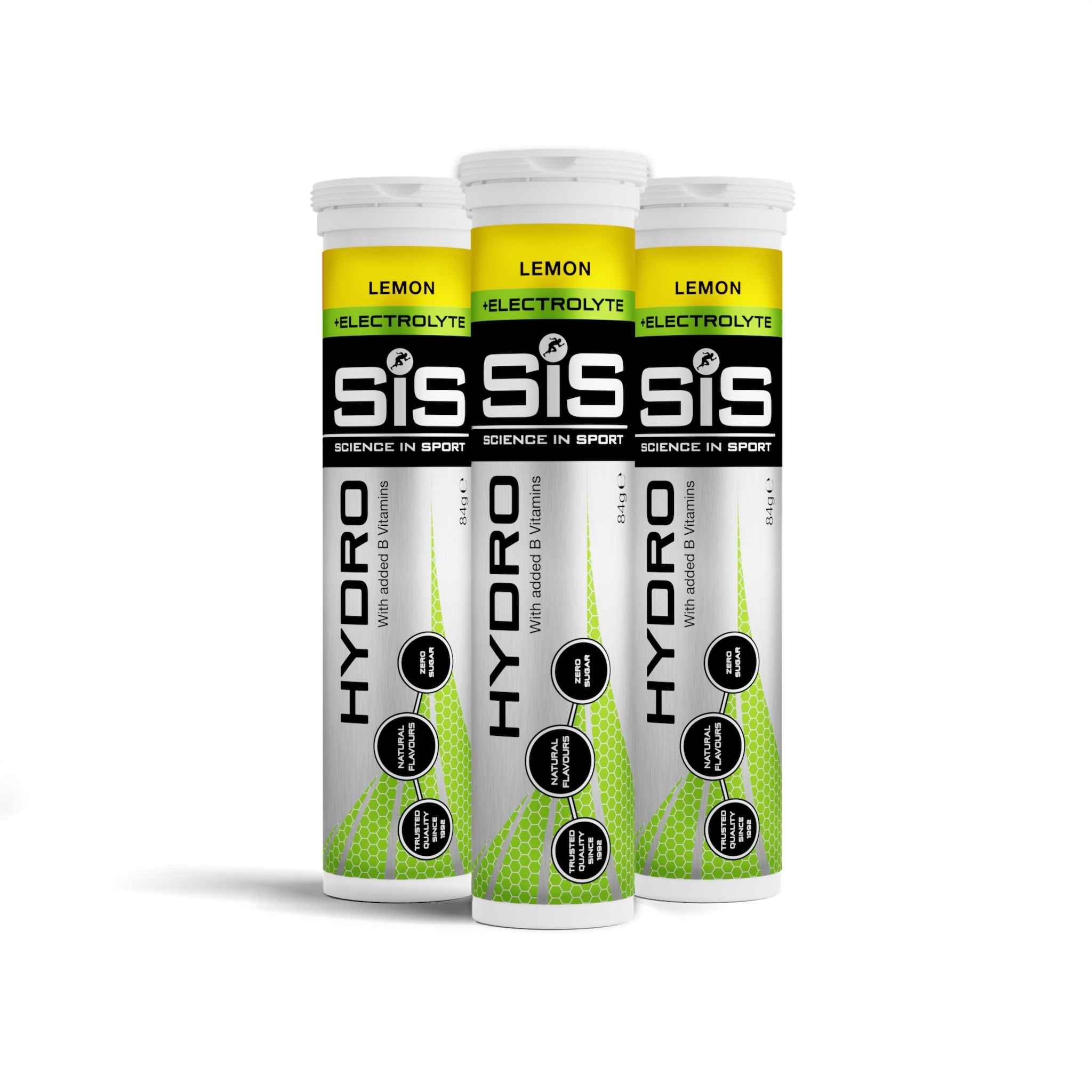 Science in Sport Hydro Tabs + Electrolytes | Lemon | 3 Pack - 60 Tablets image 1