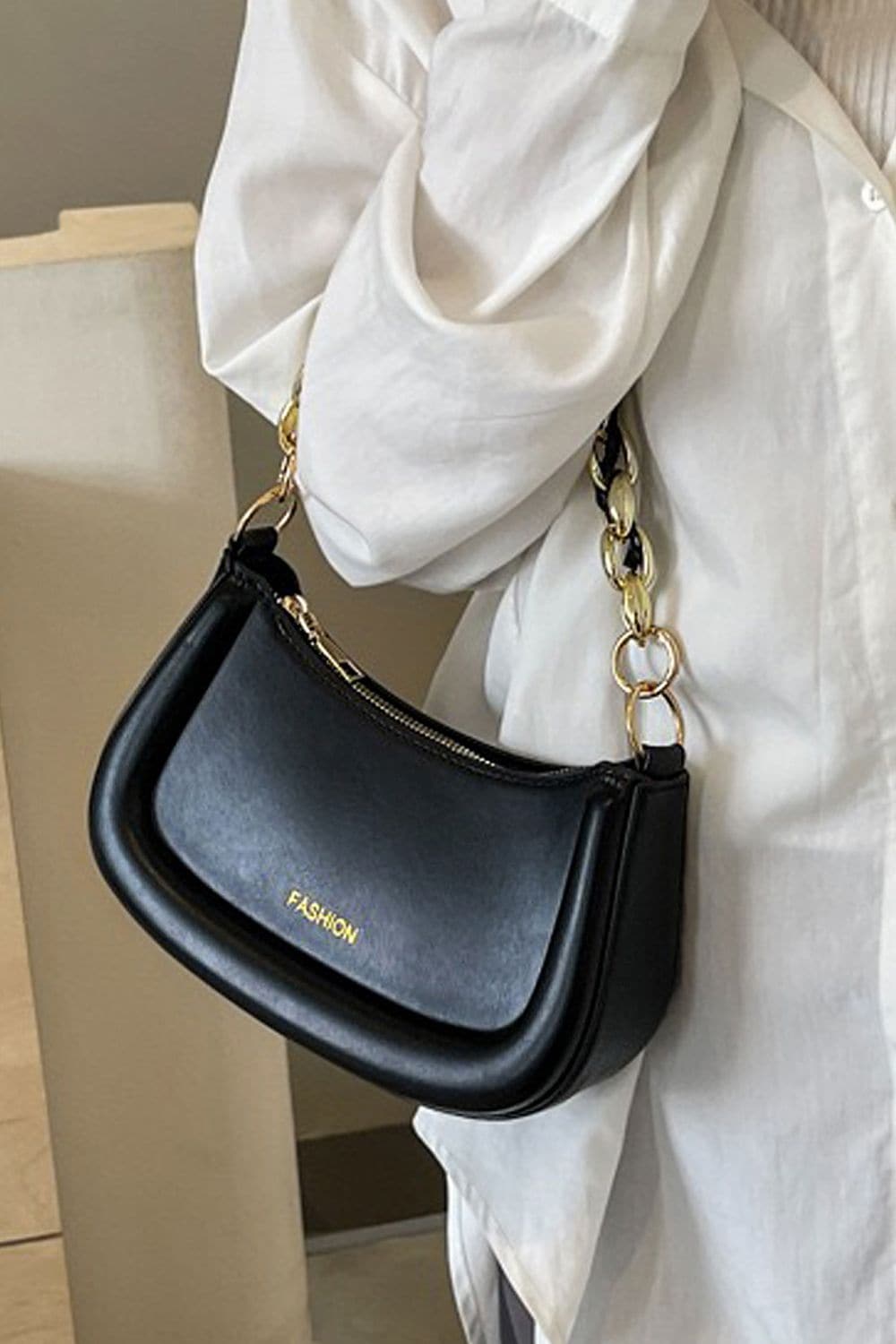 XY London 'Helina' Women's Small Handbag With Shoulder Strap and Chain Strap image 2