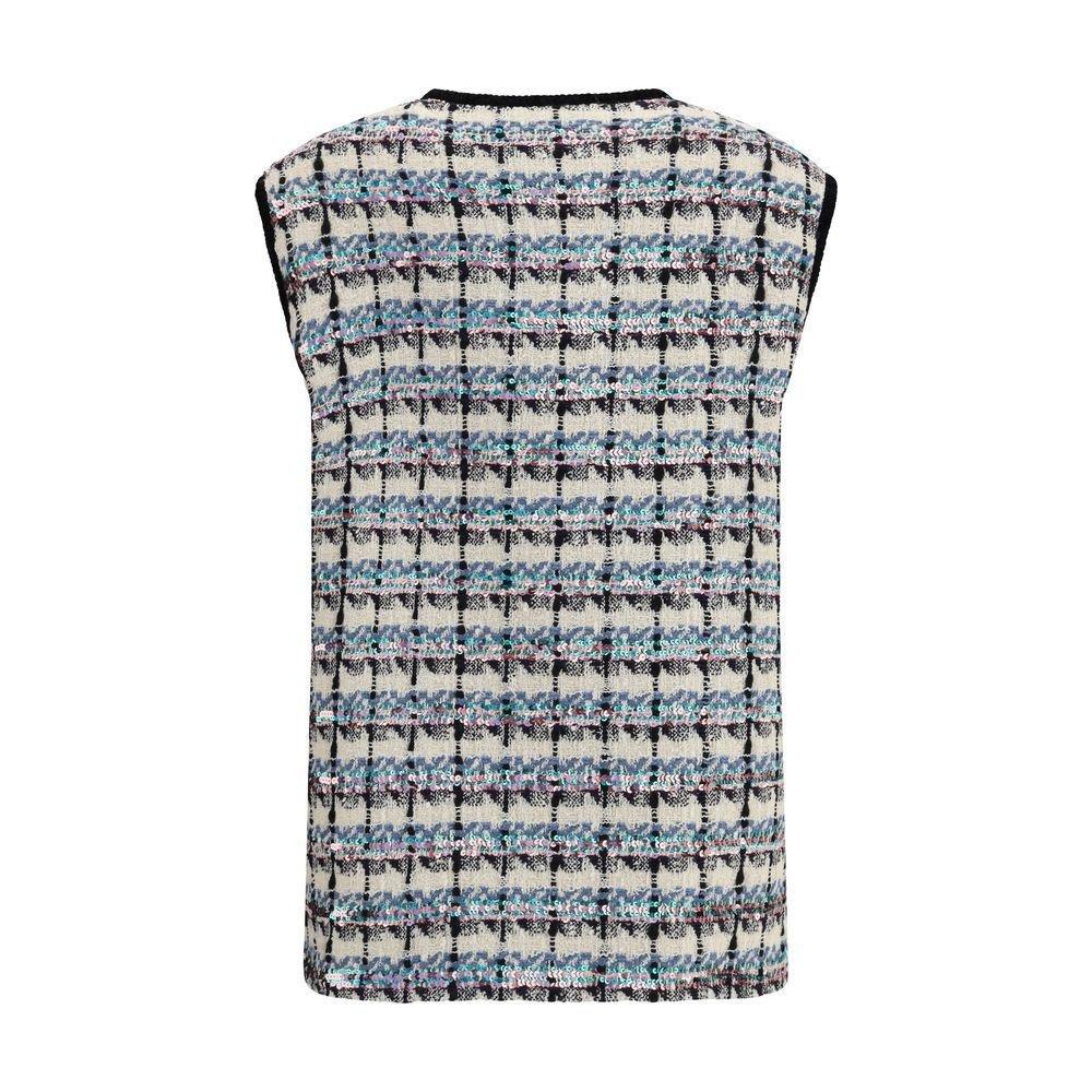 Valentino Sequin Tweed Vest Wo - Multicolor Suits image 2
