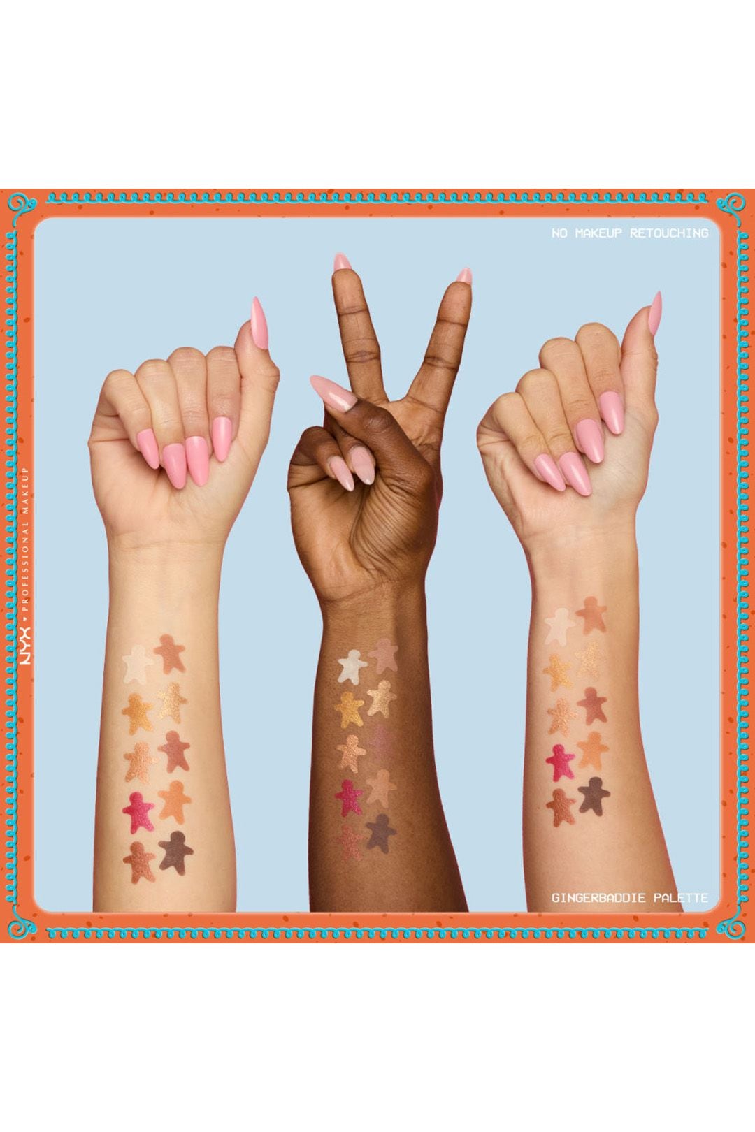 NYX Professional Makeup Holiday Gingerbaddie Eyeshadow Palette Multi image 7