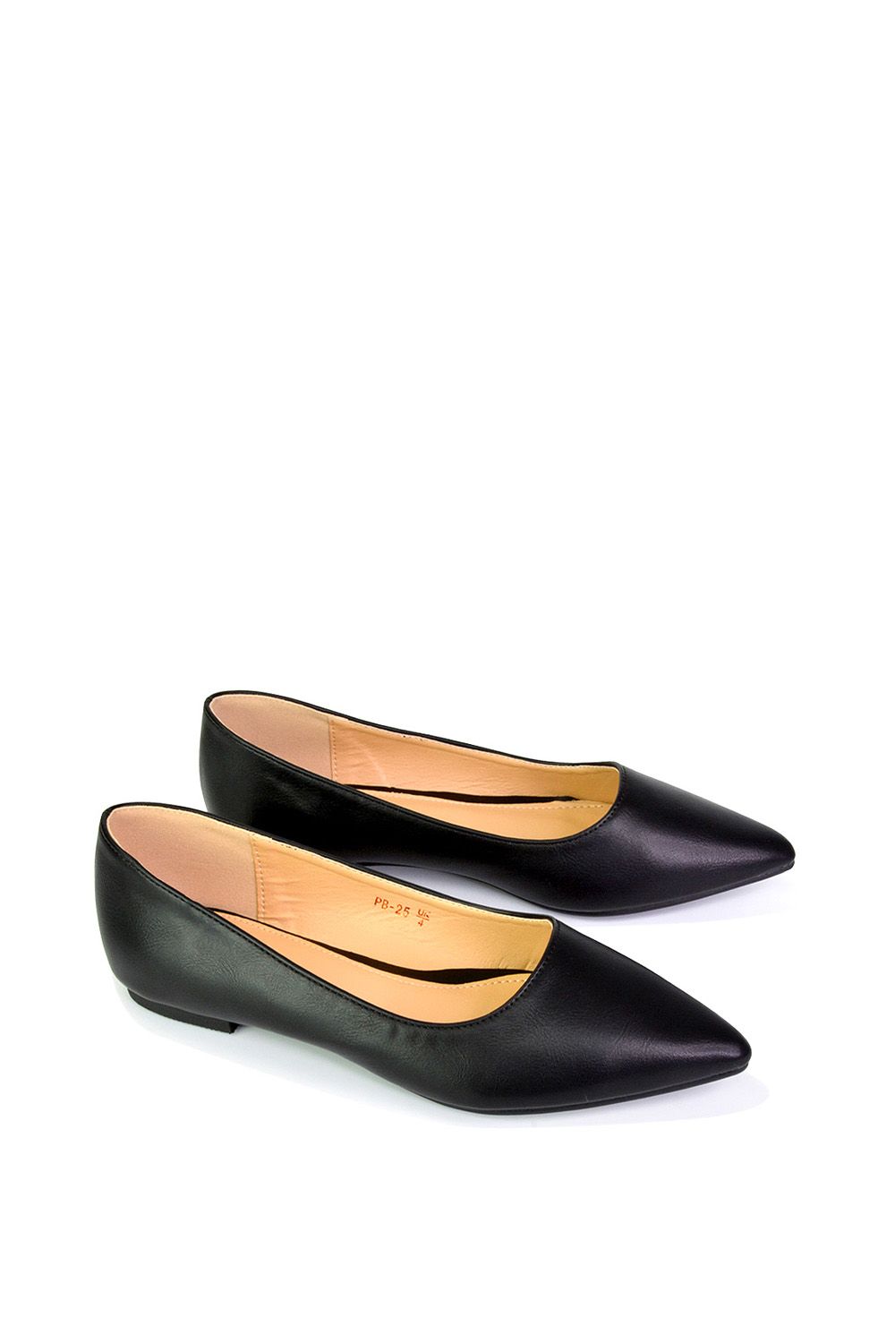 XY London 'Bubbles' Pointed Toe Slip on Flat Ballerina Pump Shoes image 5