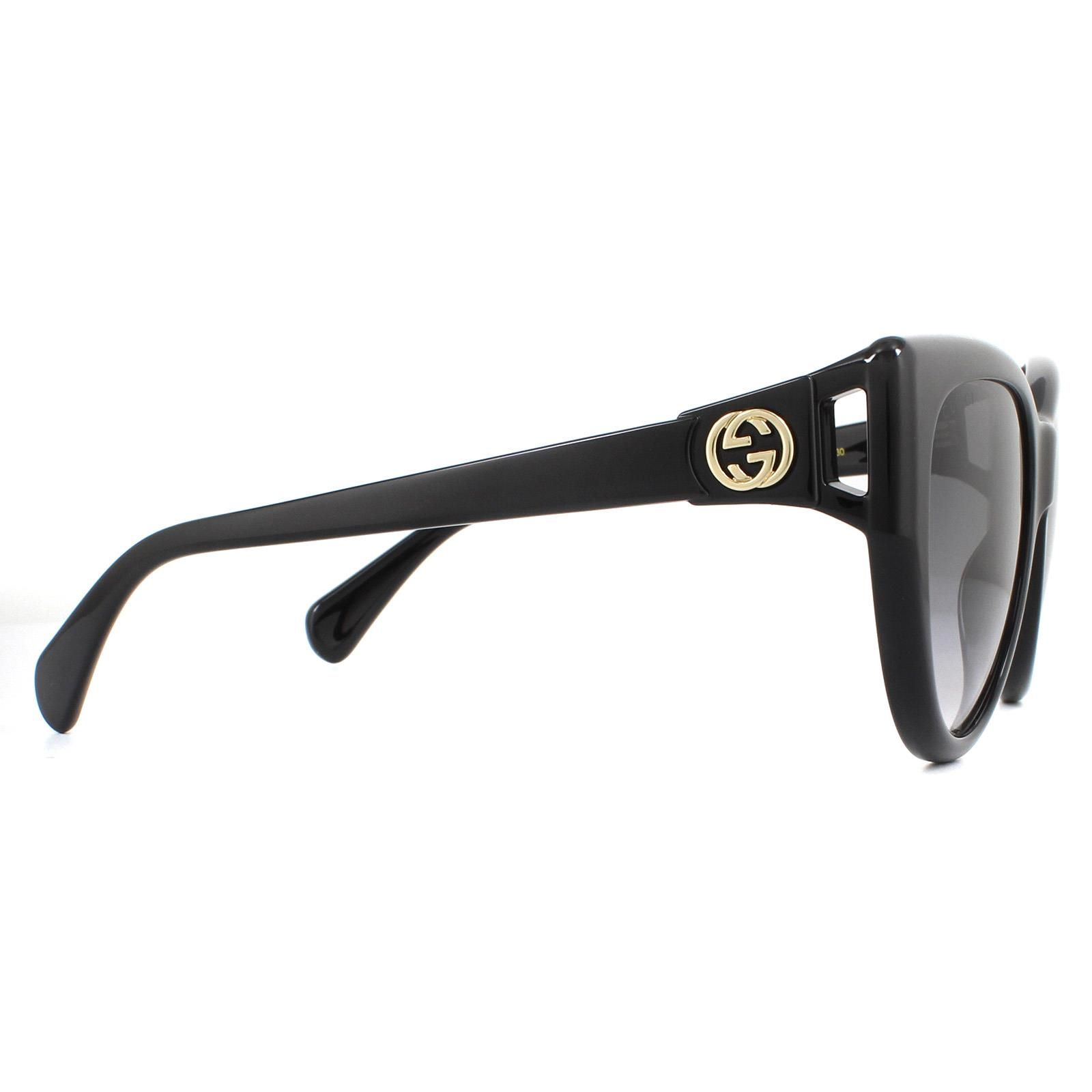 Gucci Cat Eye Black Grey Gradient Sunglasses image 4