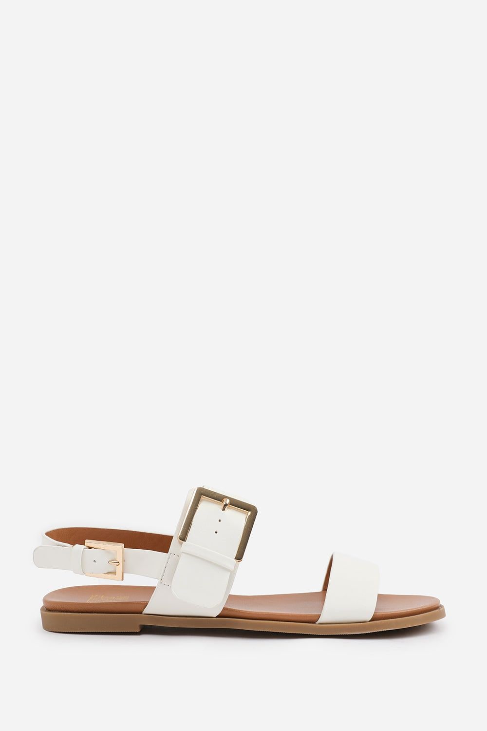 Where's That From 'Uma' Classic Flat Sandals With Strap And Buckle Detail image 2