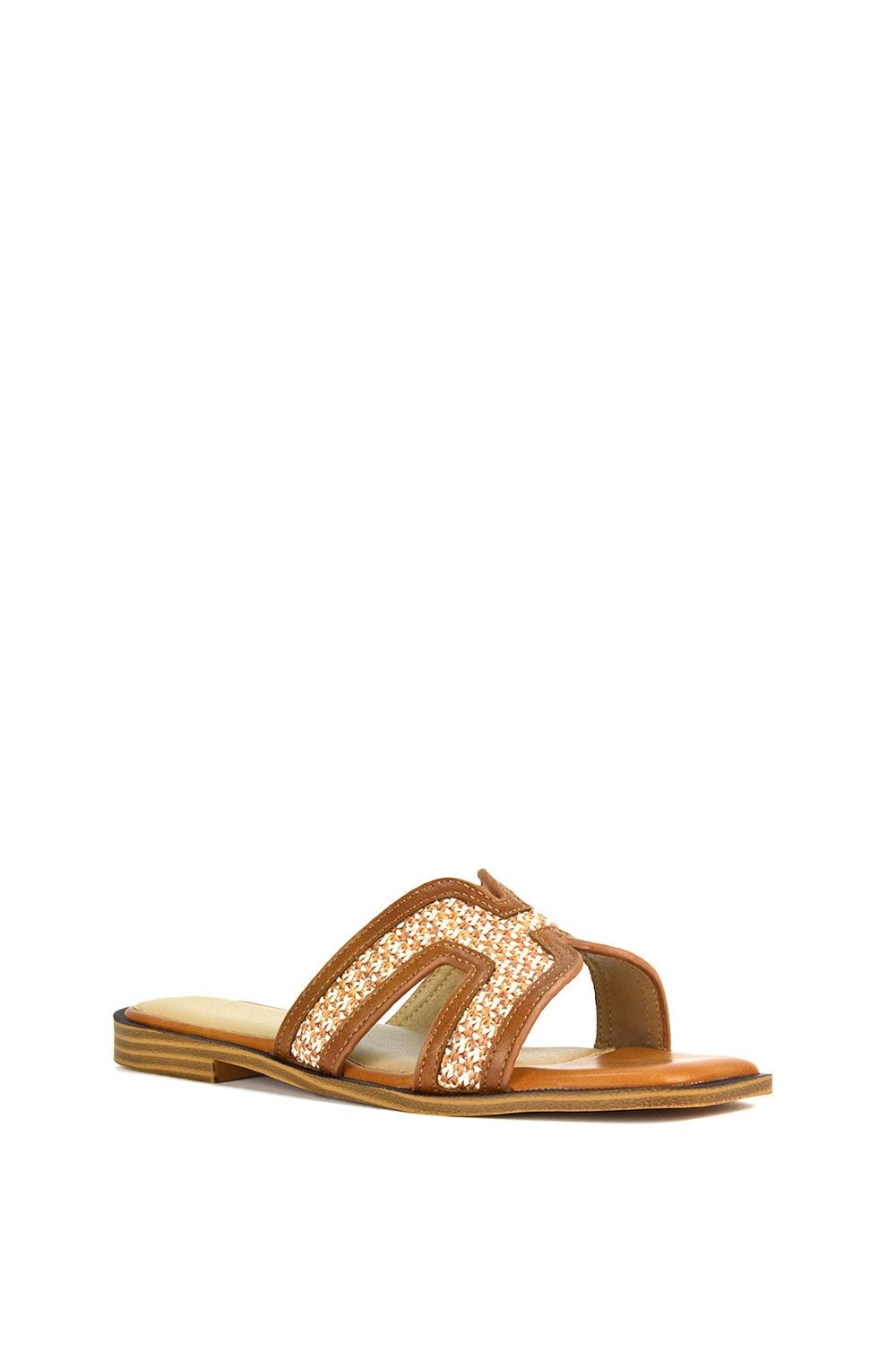 XY London 'Lola' Cut Out Strap Flat Slip On Slider Sandals image 2