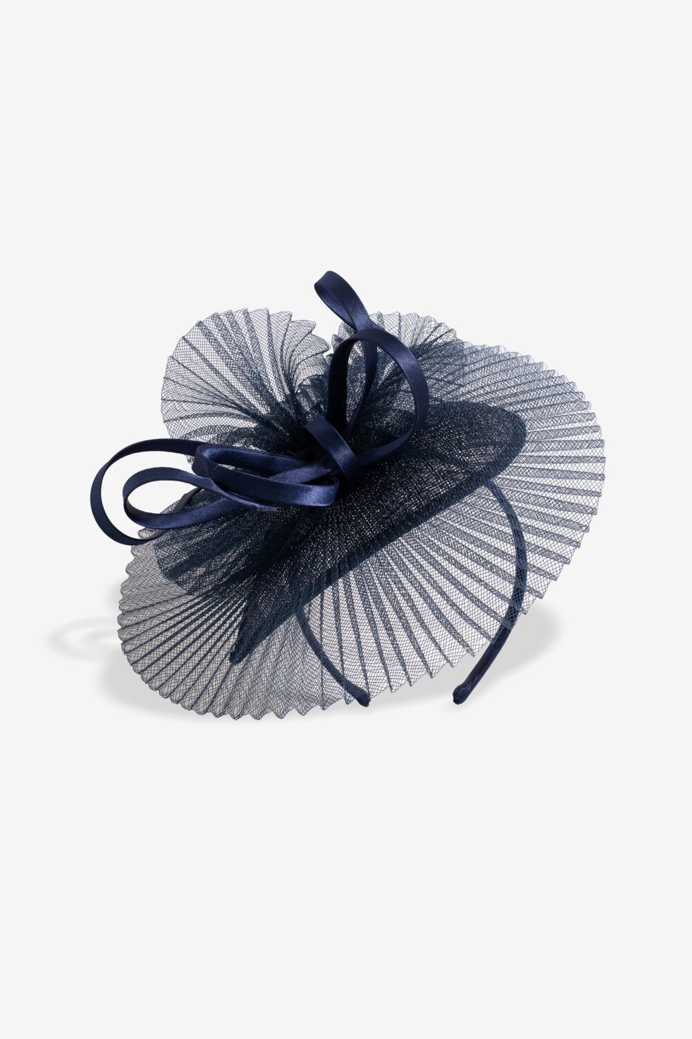 Jon Richard Navy Pleated Fascinator