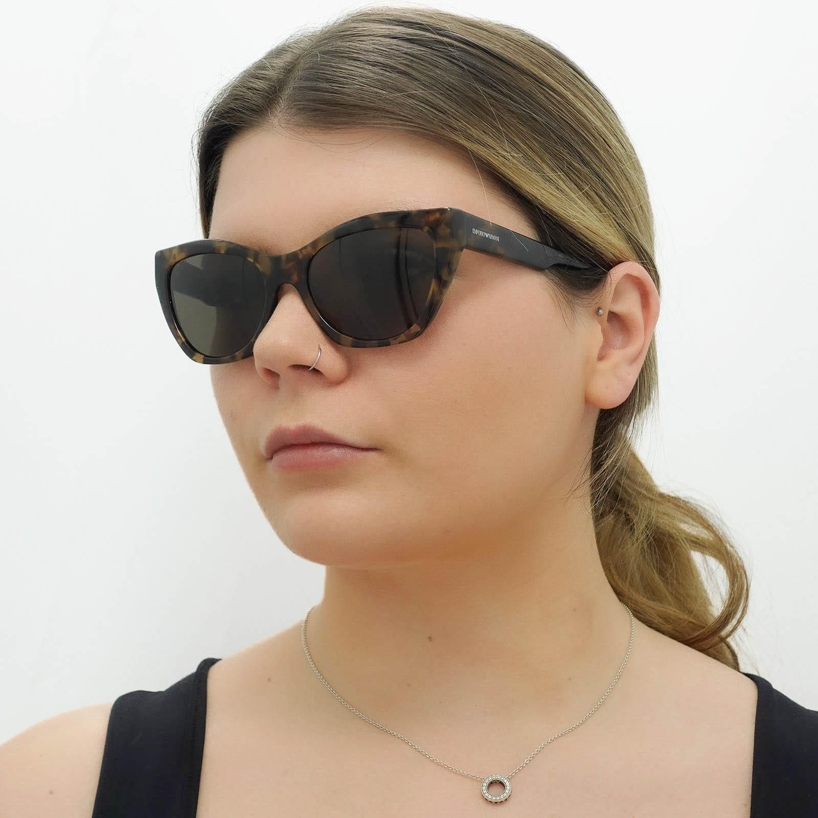 Emporio Armani Cat Eye Shiny Brown Havana Brown EA4176 image 5