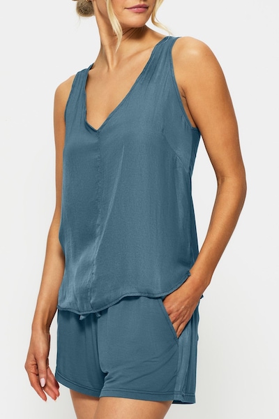 KBX Raye Satin Jersey Vest