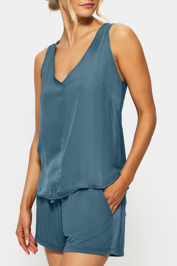 KBX Raye Satin Jersey Vest