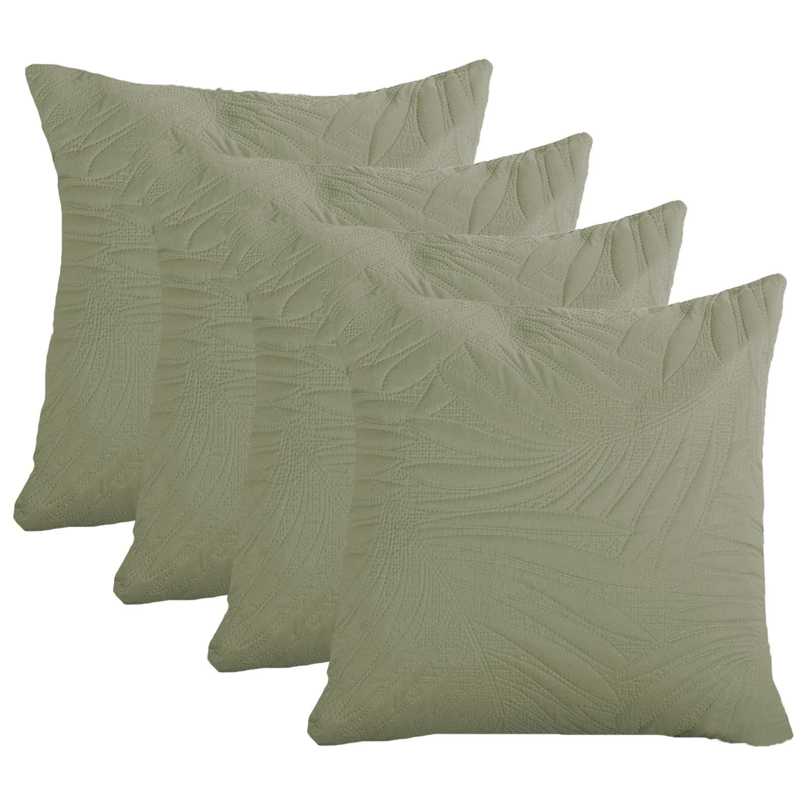 OHS 4 Pack Leaf Pinsonic Cushion Covers image 1