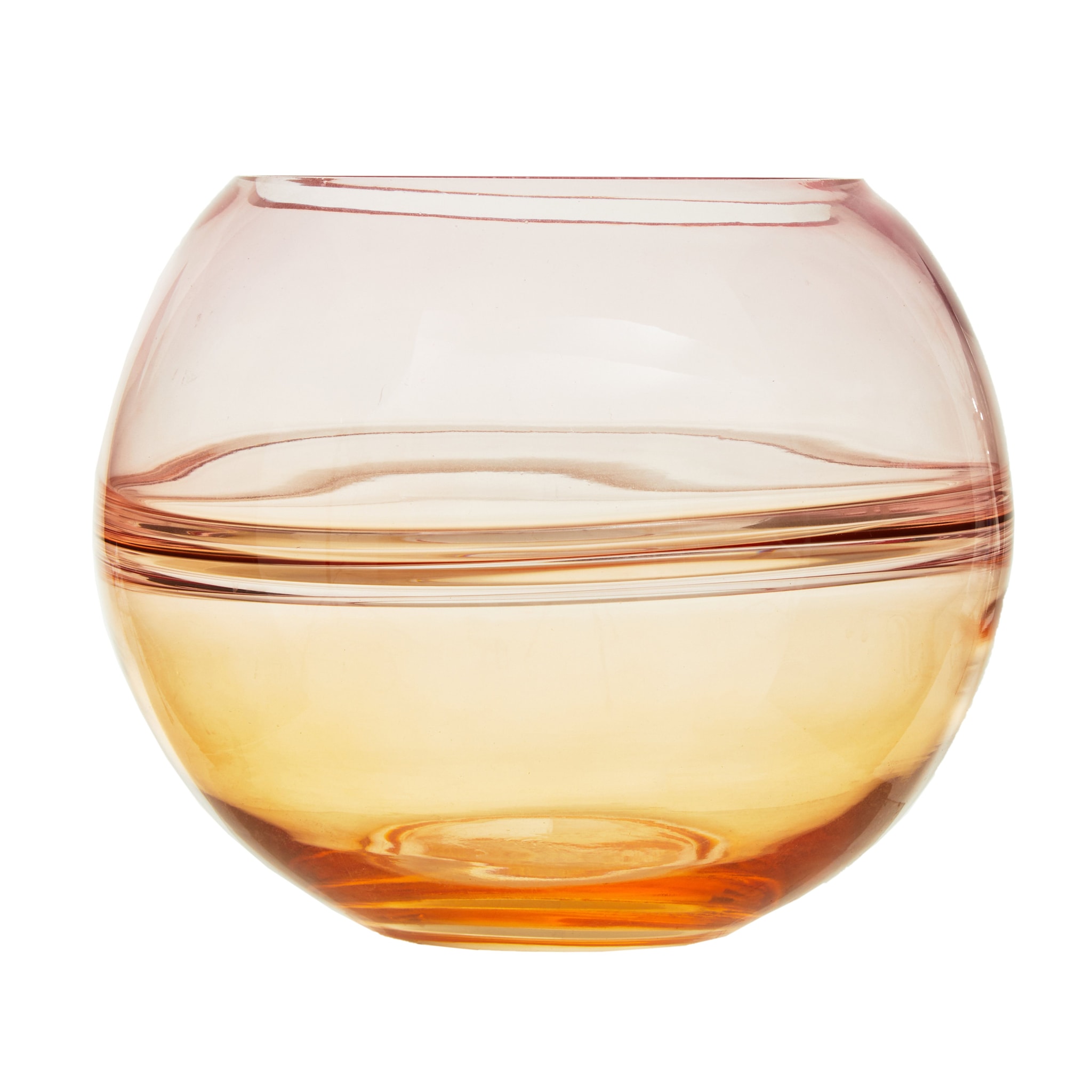Orsina Elegant Design Glass Round Vase, Durable Glass Vase, Easy To Maintain Large Vase For Flowers, image 1