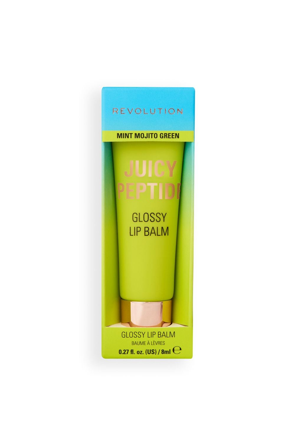 Revolution Juicy Peptide Lip Balm 8ml Mint Mojito Green image 4