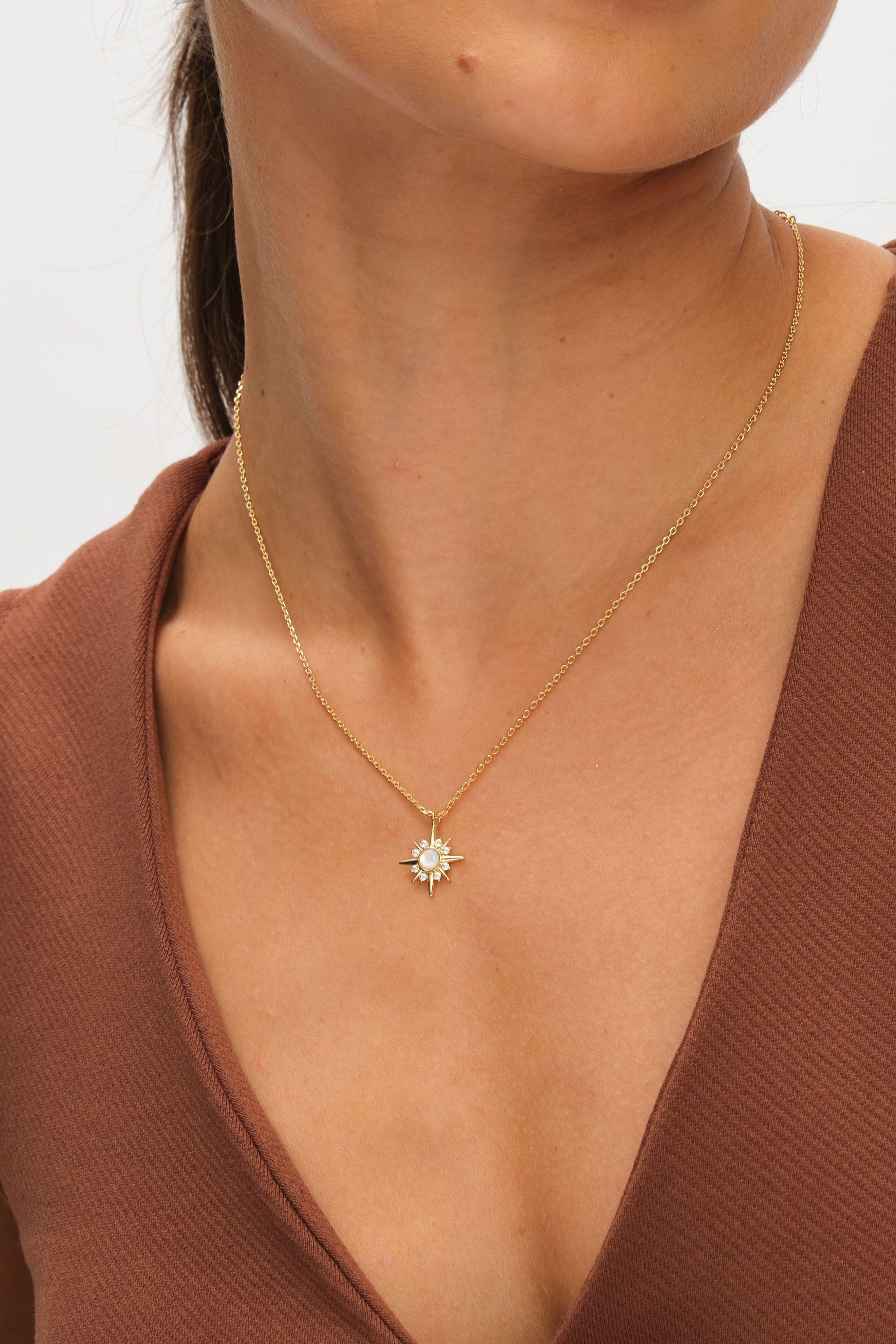 Inicio 14K Gold Plated Cubic Zirconia Star Set - Gift Box image 3