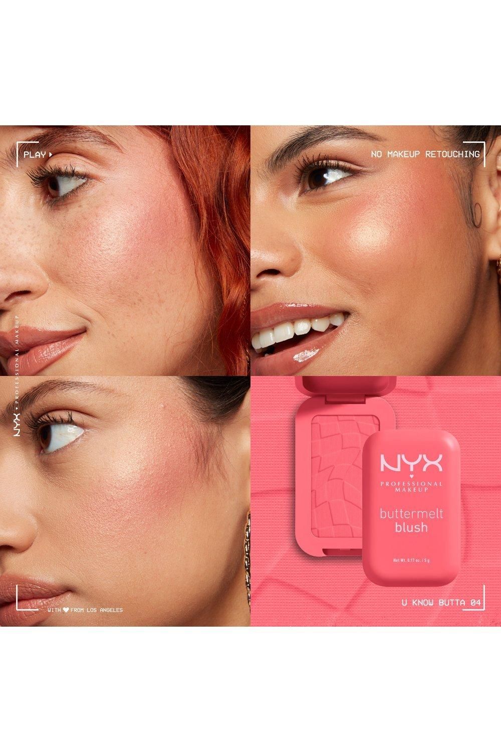 NYX Professional Makeup Buttermelt Blush Powder Blush U Know Butta image 5