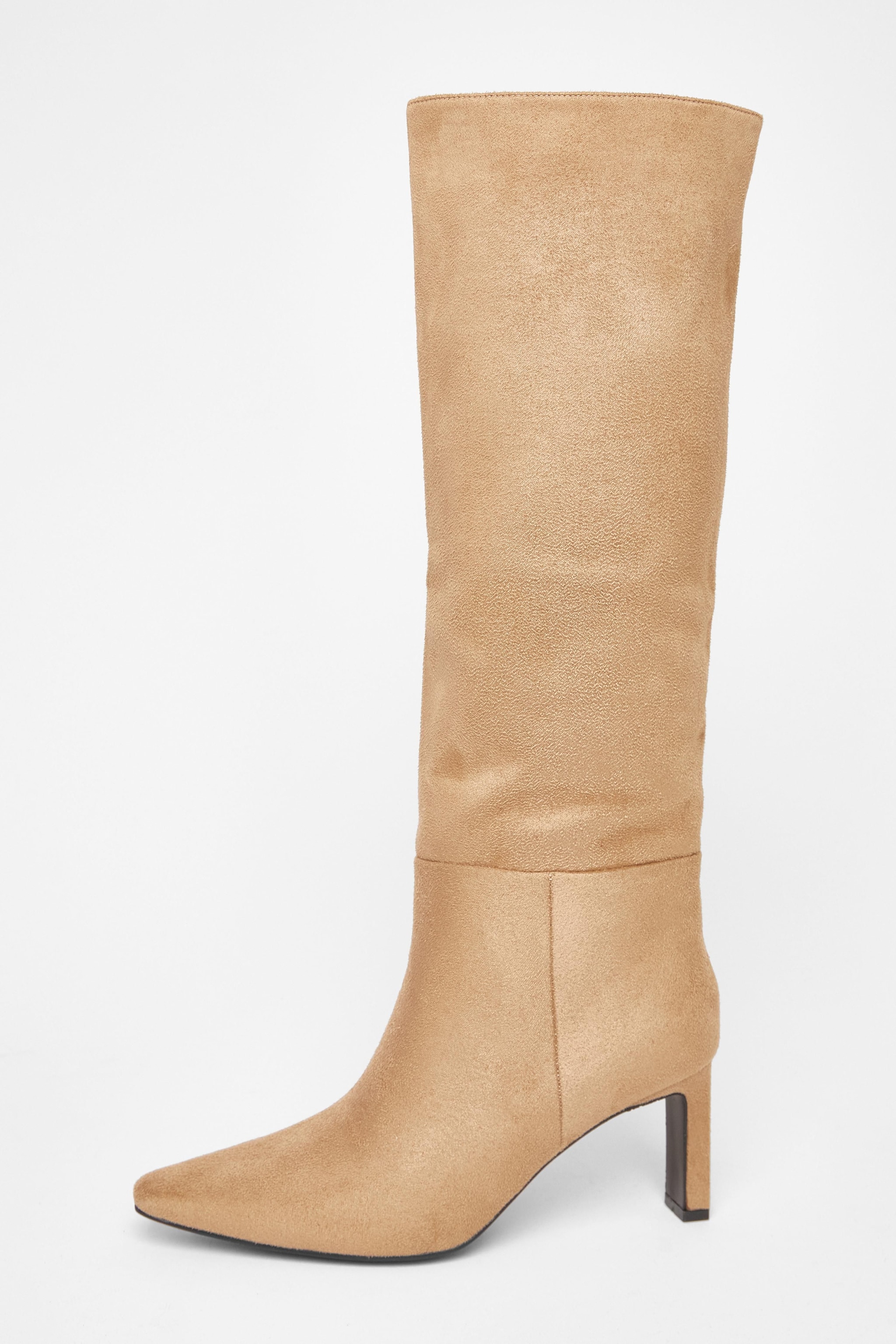 Quiz Taupe Knee High Boots image 3