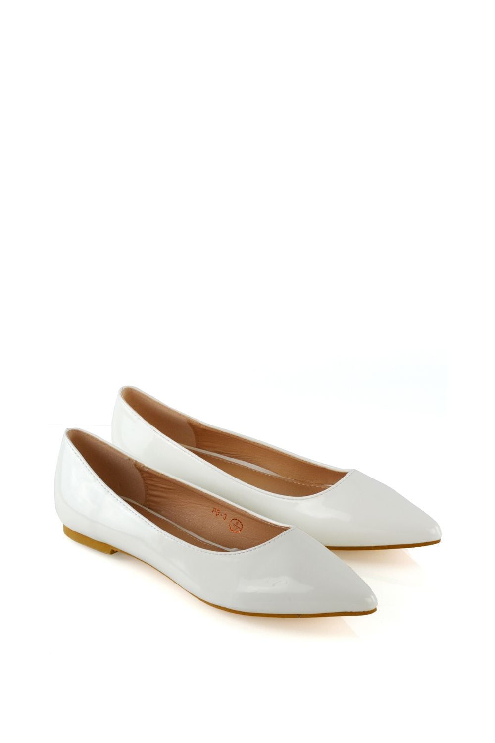 XY London 'Cordelia' Slip on Pointed Toe Flat Ballerina Pump Shoes image 3