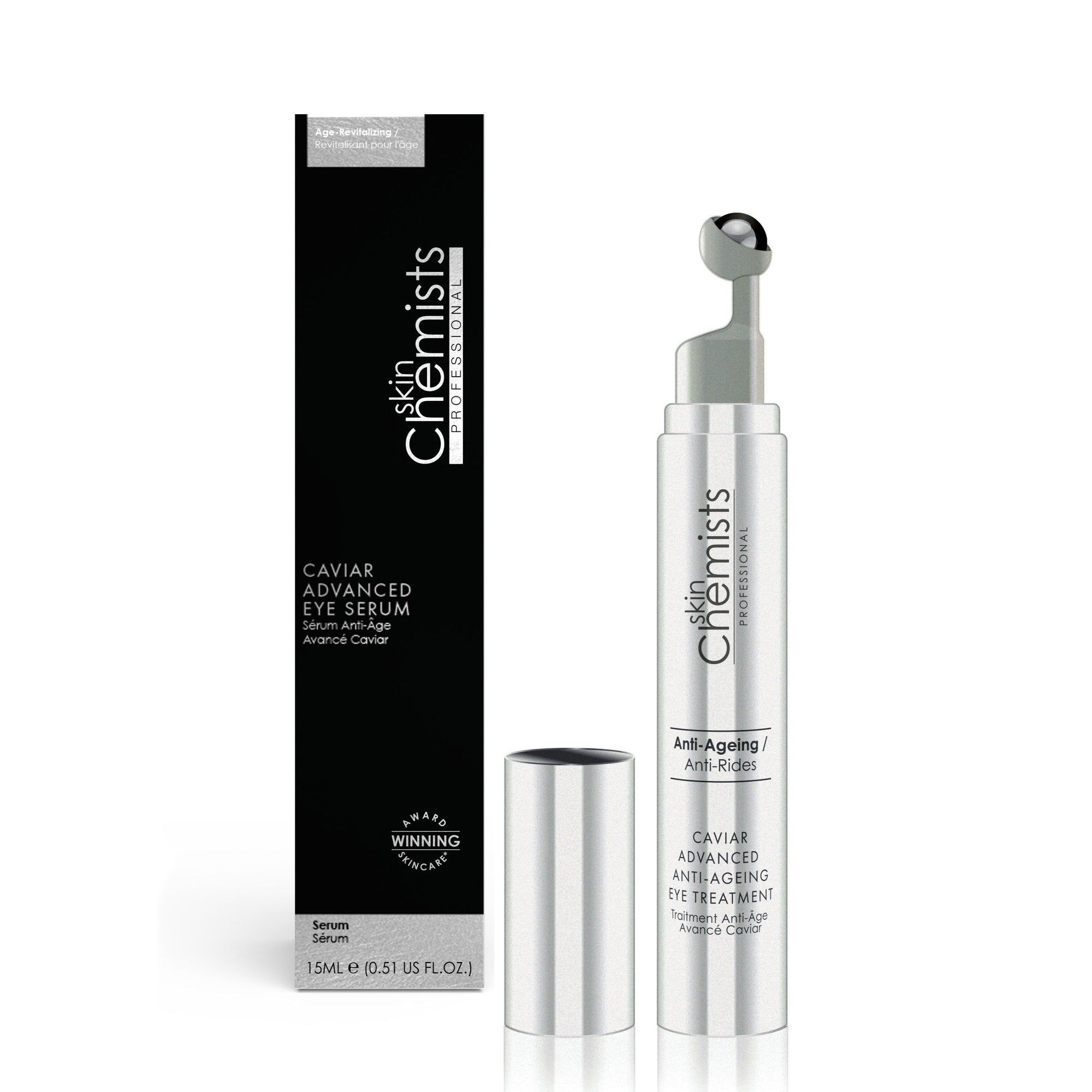 skinChemists professional Caviar Advanced Anti-Ageing Eye Treatment 15ml x 2 Duo Pack image 2