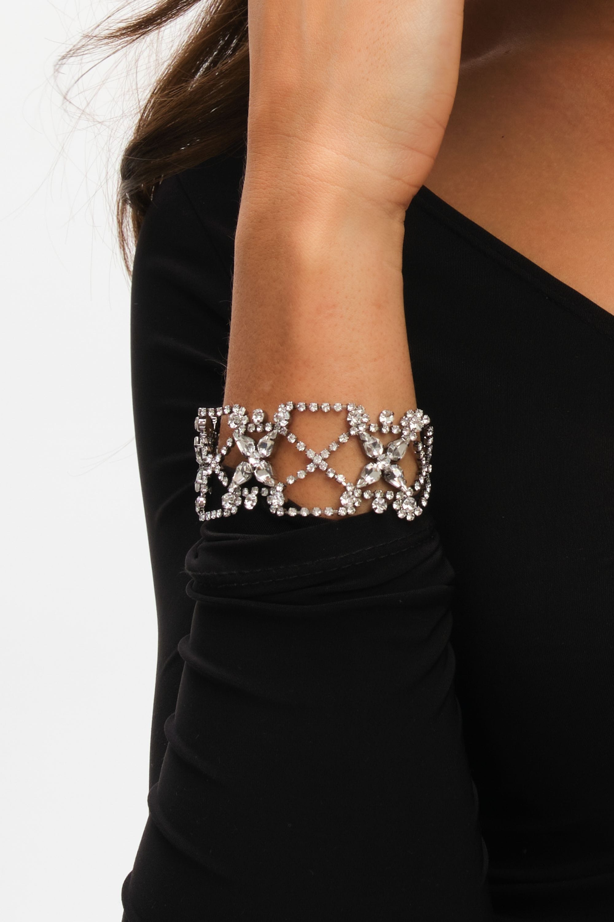 Mood Hematite Crystal Lattice Bracelet image 4