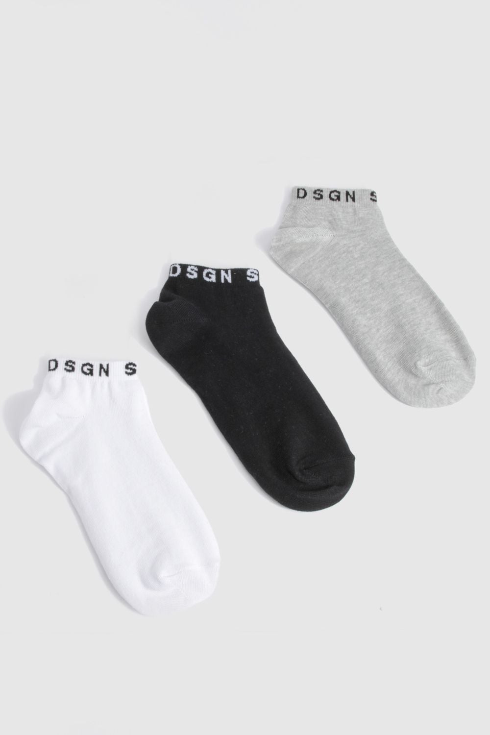 DSGN Studio DSGN Studio 3 Pack Multi Trainer Socks Multi image 2