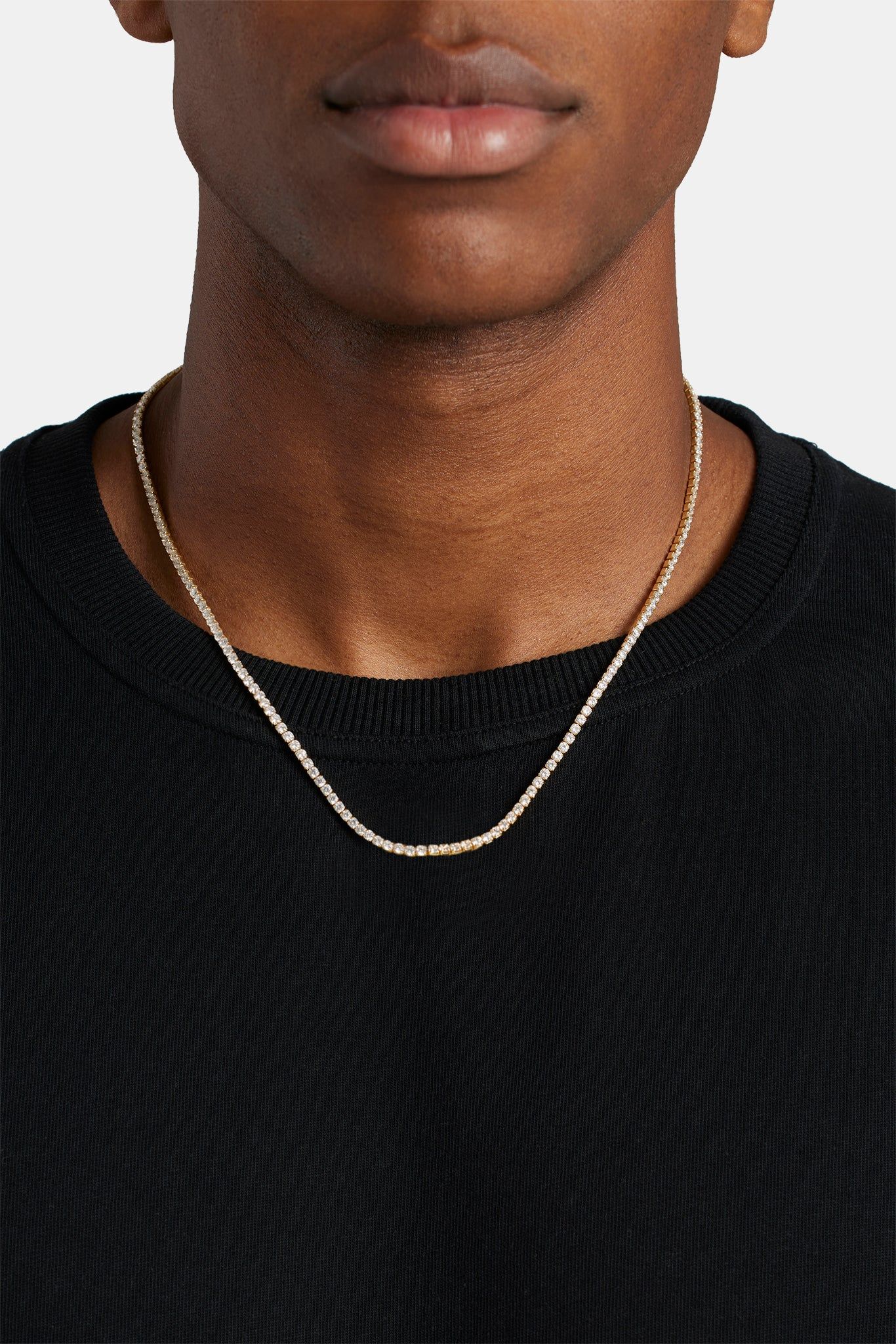 Cernucci 2.5mm Micro Tennis Bracelet - Gold image 6