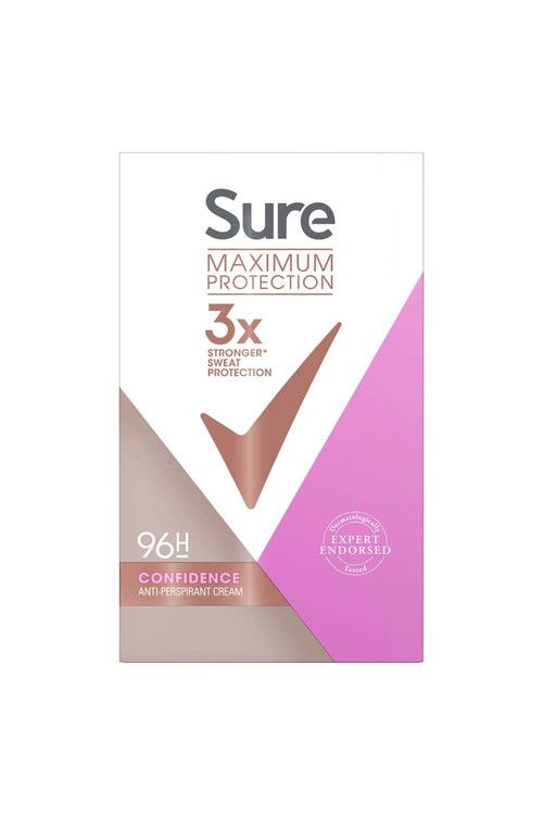 Sure Women Maximum Protection 'Anti-Perspirant Deodorant' Cream, 3x50ml image 2