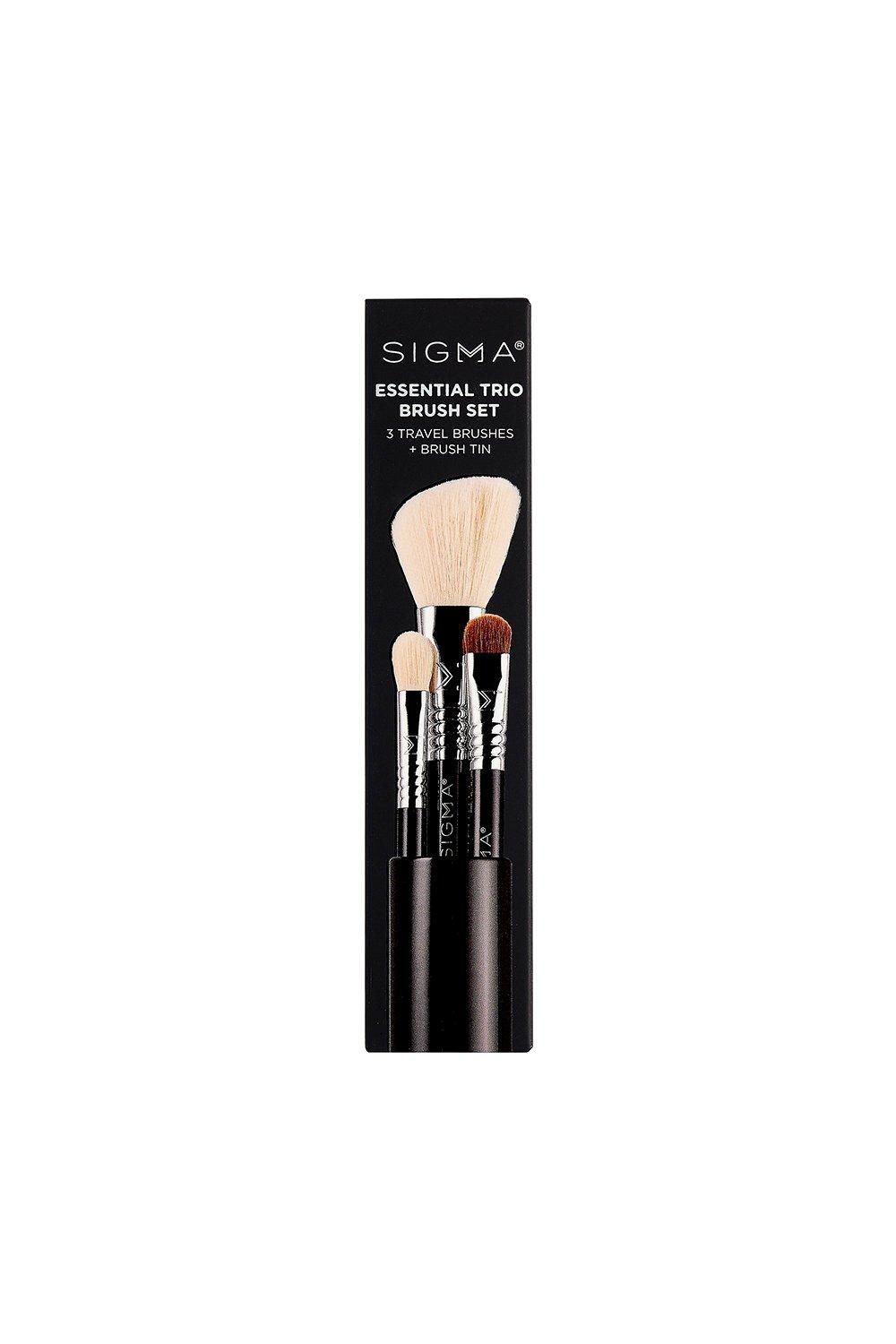 Sigma Essential Trio Brush Set - Black Black image 3