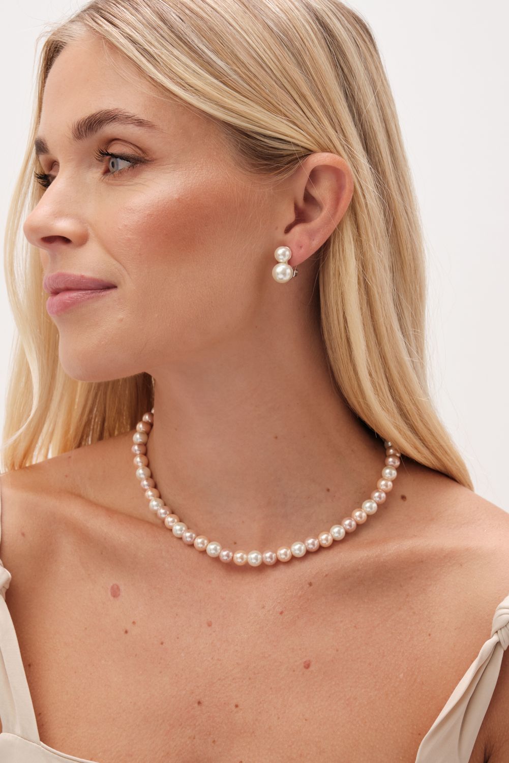 Jon Richard Pink Pearl Necklace image 2