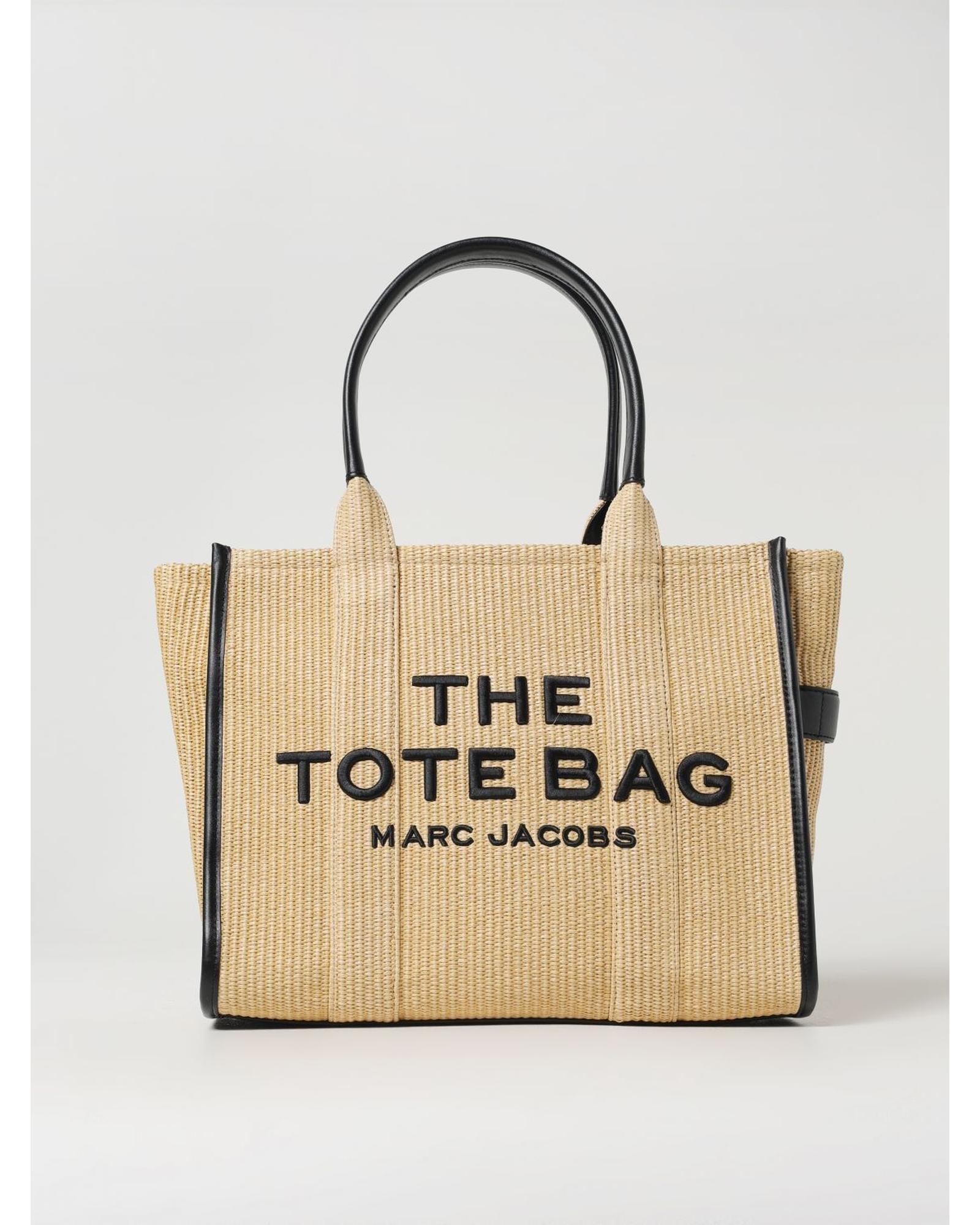 Marc Jacobs The Tote Bag Raffia Handbag Wo - Beige image 1