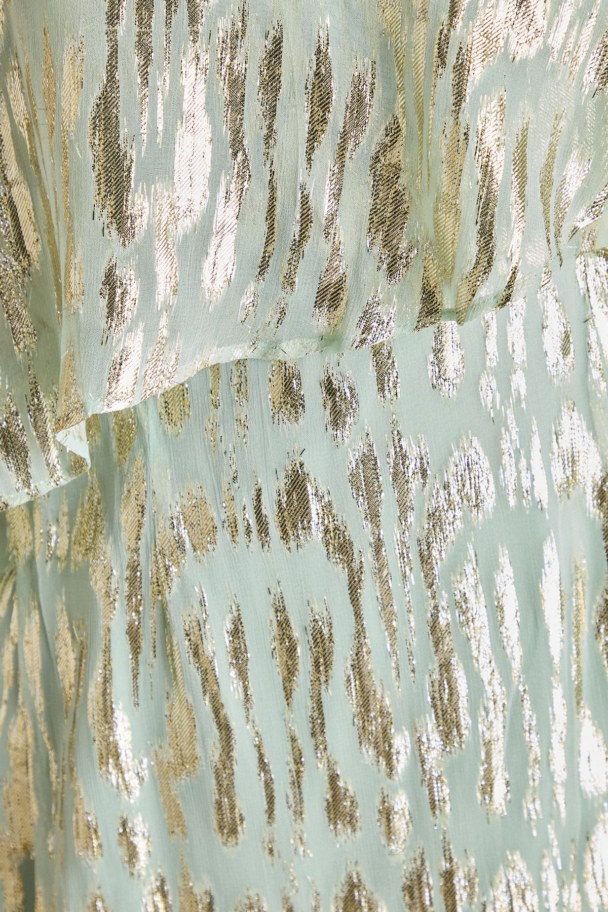 Coast Metallic One Shoulder Maxi Dress Olive image 5