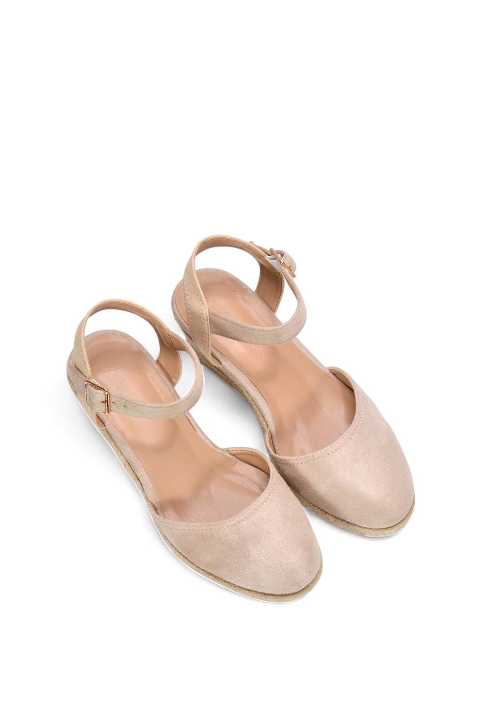 XY London 'Joey' Closed Toe Ankle Strap Espadrille Wedge Platform Shoes image 6