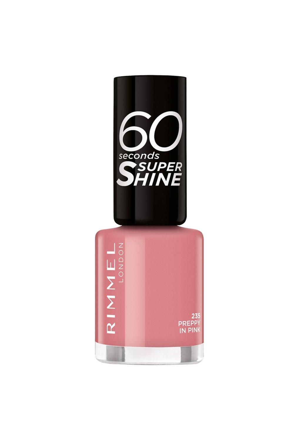 Rimmel London 60 Seconds Super Shine Nail Polish Preppy In Pink image 1