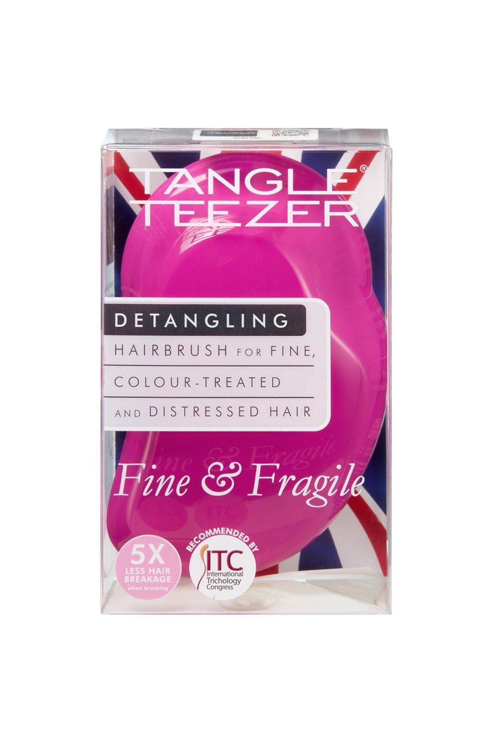 Tangle Teezer Fine and Fragile Detangling Hairbrush - Berry Bright Pink image 3