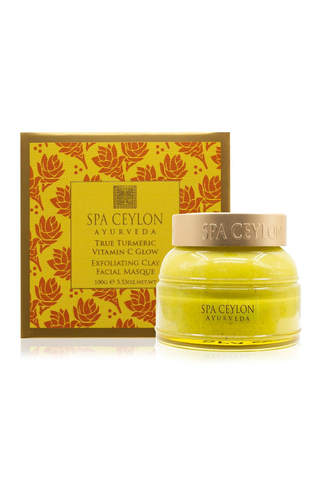 Spa Ceylon True Turmeric - Vitamin C Glow - Exfoliating Clay Facial Masque -100g image 1