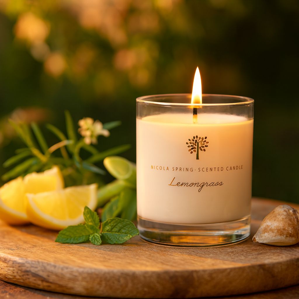 Nicola Spring 130g Lemongrass Soy Candles - Pack of 3 - Fruity Summer image 2