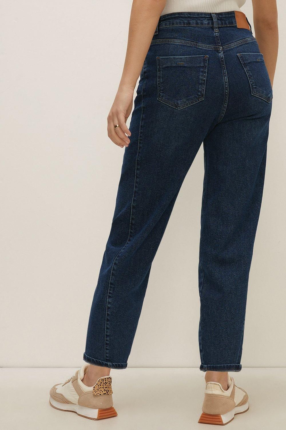 Oasis Petite Barrel Jean Mid Wash image 3