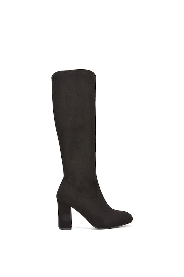 XY London 'Clementine' High Block Heel Knee High Boots
