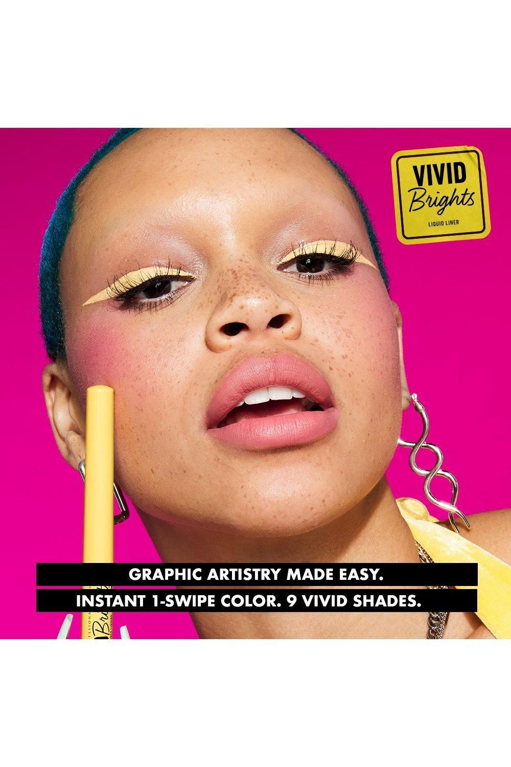 NYX Professional Makeup Vivid Brights Liquid Eyeliner Cobalt Crush image 9