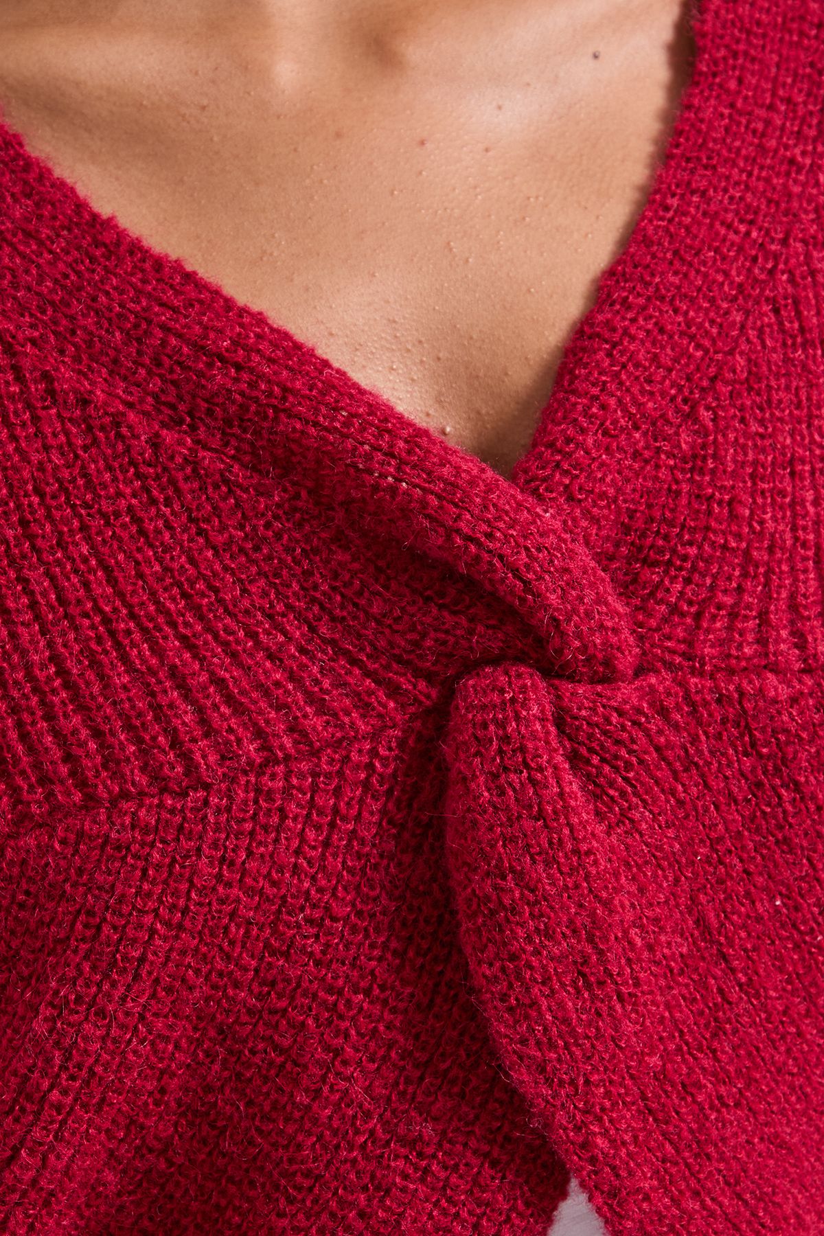 Dorothy Perkins Wrap Front Cardigan Cranberry image 5