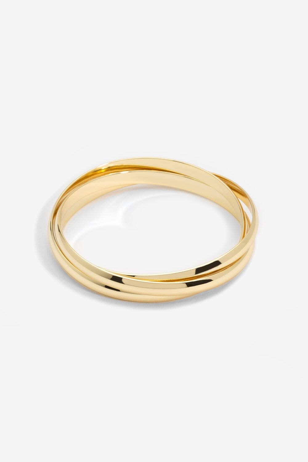 Jon Richard Jon Richard Gold Plated Interlock Bangles image 1