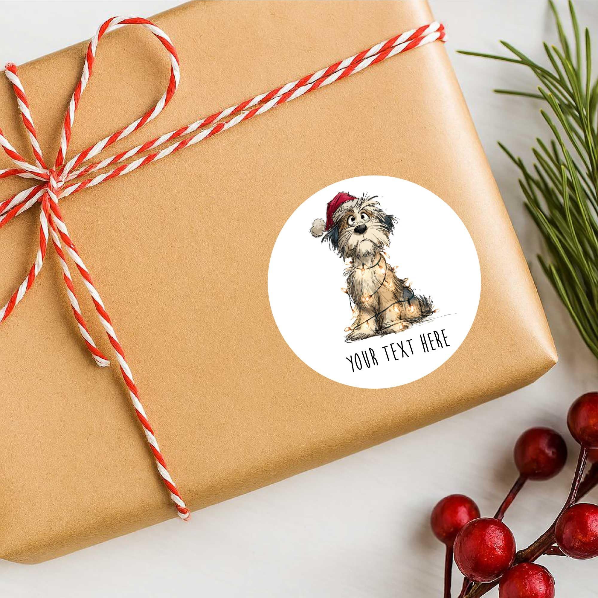 60 SECOND MAKEOVER 25 x Personalised Christmas Labels Havanese image 1