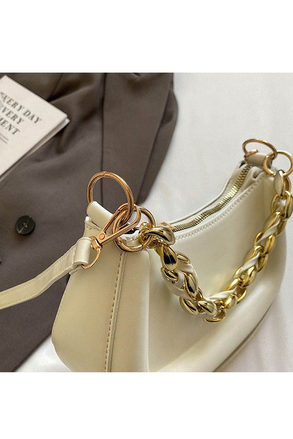 XY London 'Helina' Women's Small Handbag With Shoulder Strap and Chain Strap image 3