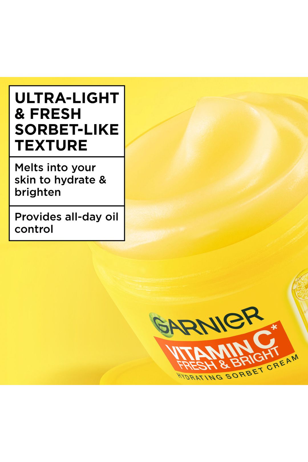 Garnier Vitamin C Fresh & Bright Sorbet Cream 85ml Multi image 2