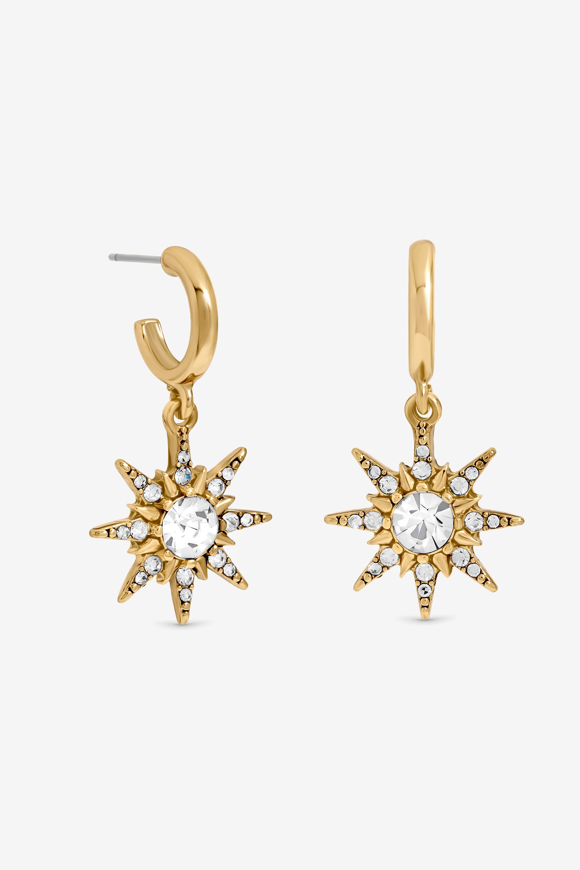 Mood Gold Plated Celestial Earrings Gift Boxed image 2