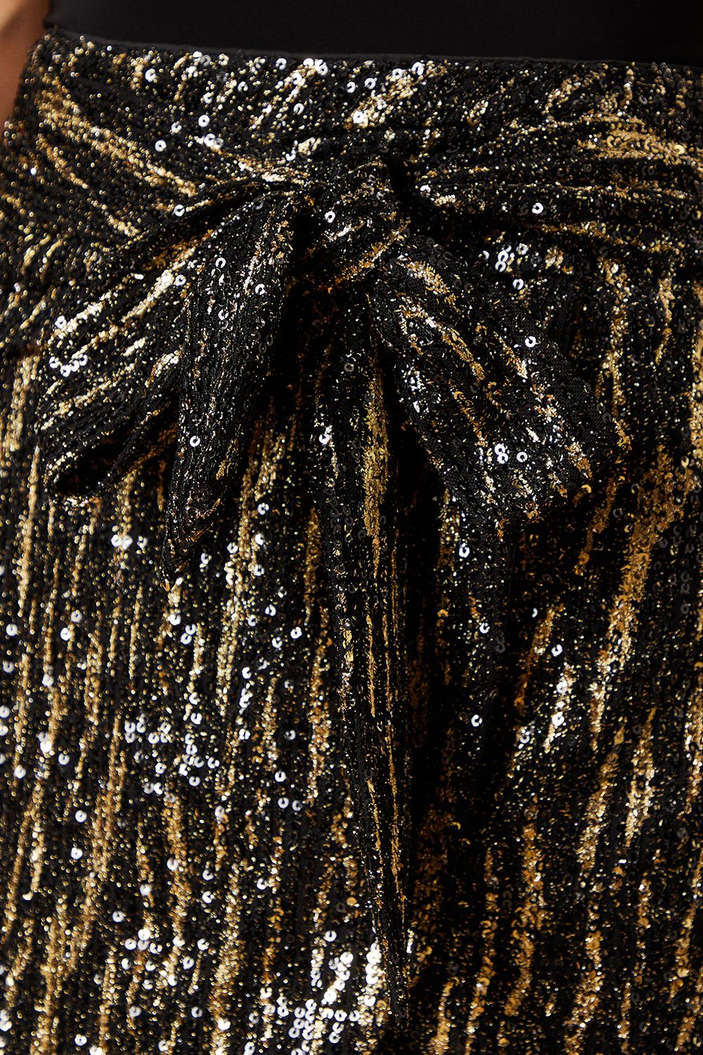 Oasis Sequin Mini Skirt Zebra image 5