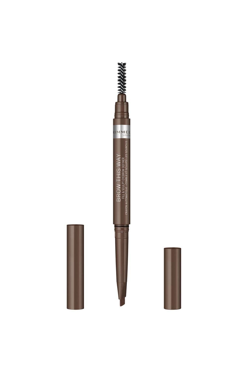 Rimmel London Brow This Way Fill & Sculpt Eyebrow Definer Soft Brown image 1