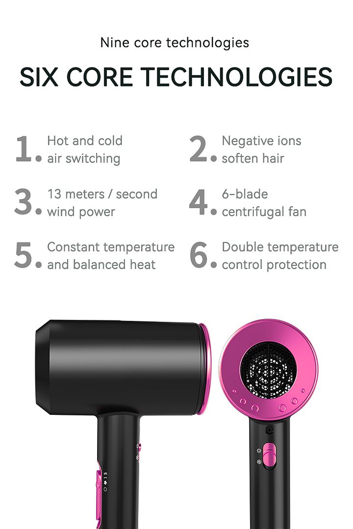 Erth Skin London Professional Pro Hair Dryer Uk/ EU Plug image 7
