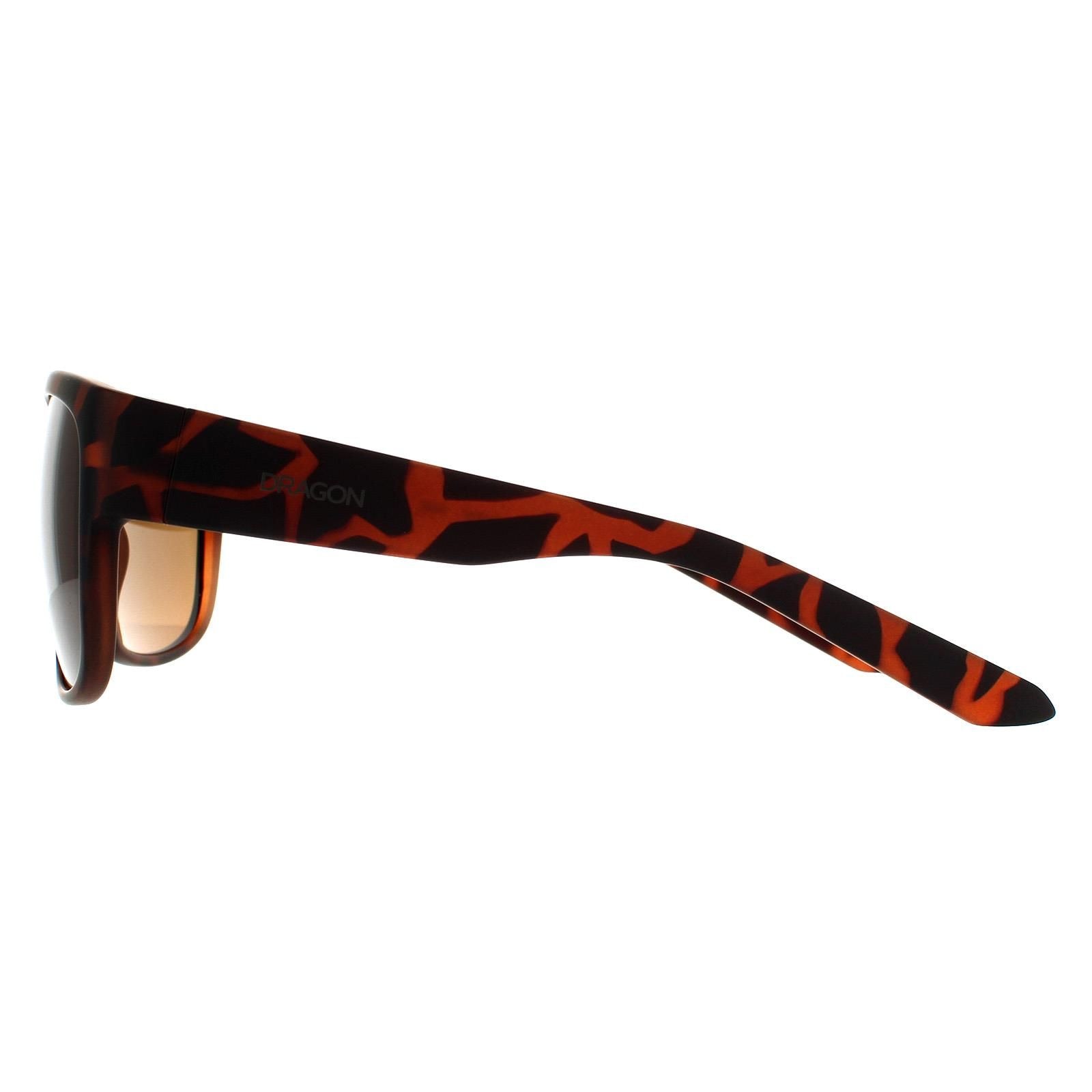Dragon Square Matte Tortoise Bronze Sunglasses image 3